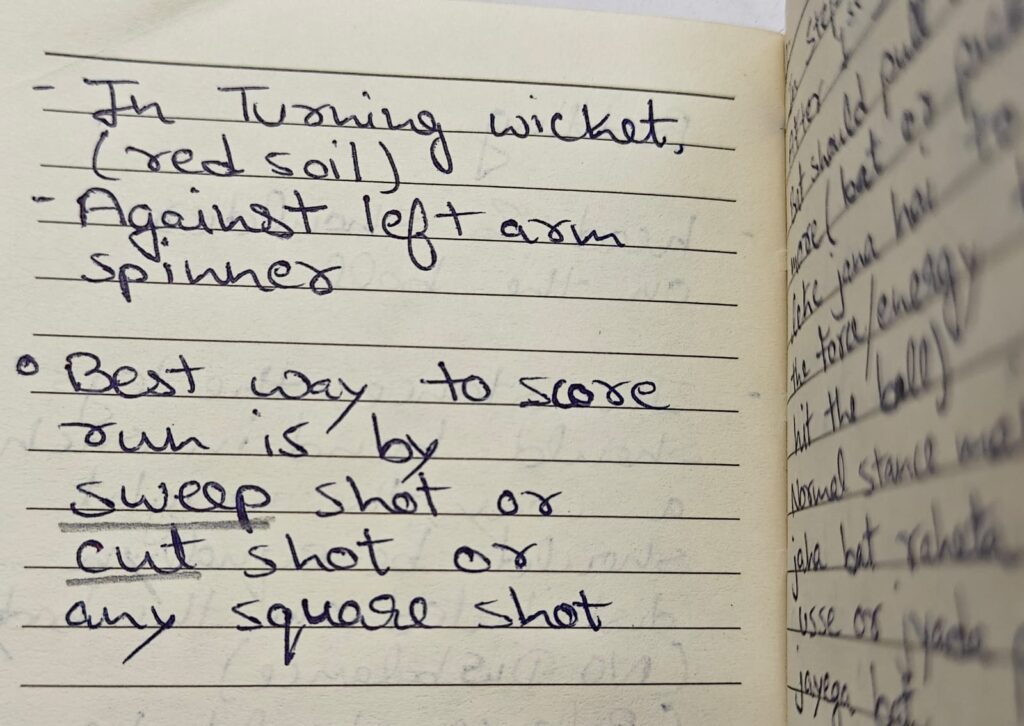 Batting on different pitches - sweep and cut shots on turning wicket