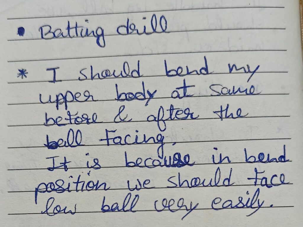 cricket batting trigger movement setup notes