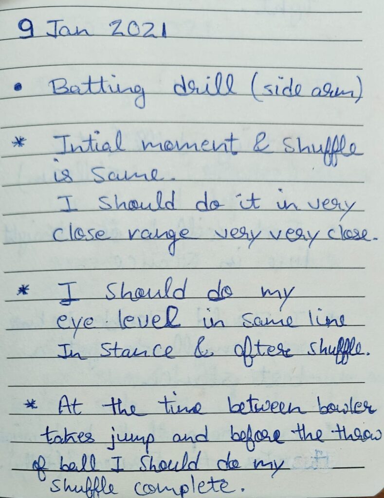 cricket trigger movement training notes timing drill